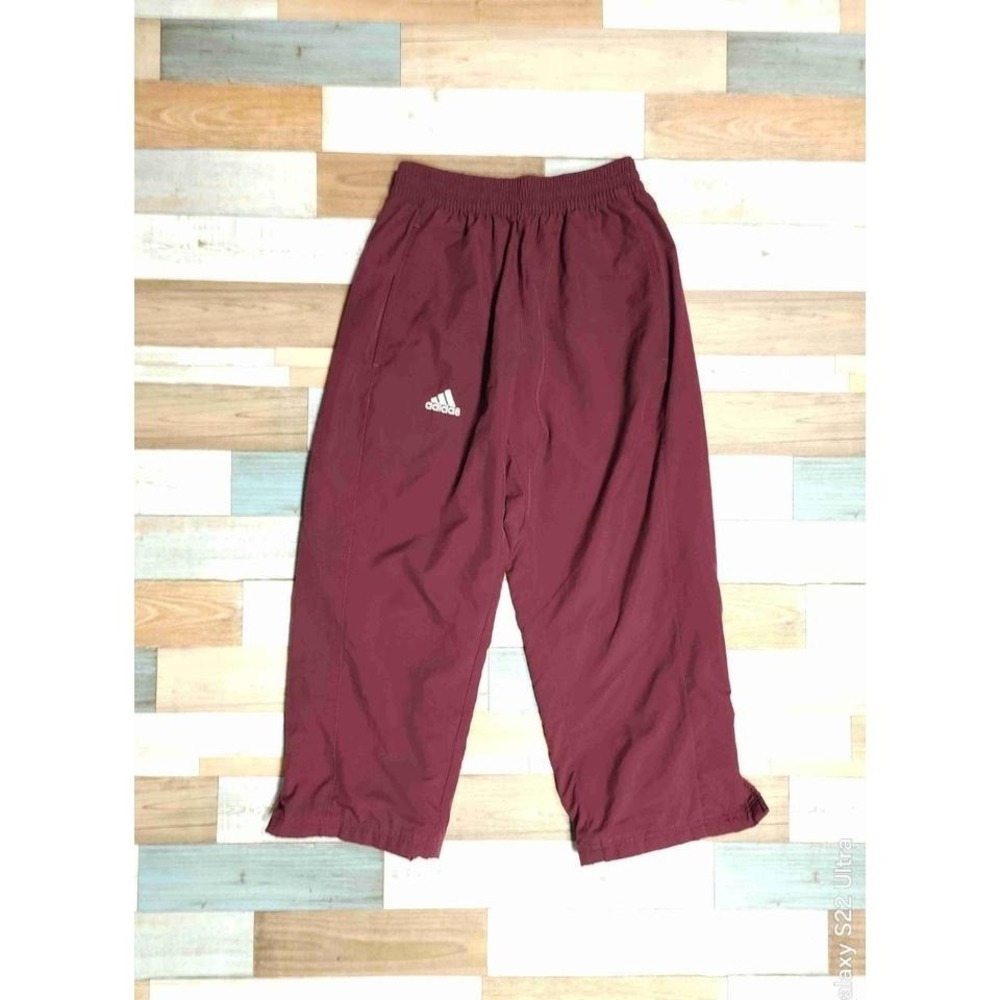 Adidas Climalite Mens XS Maroon Burgundy Track Pants Mesh Lined Ankle Zip 455886